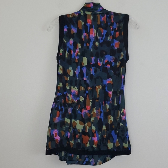 Cabi Multicolored Artsy Print Sleeveless Top XS - Picture 9 of 12
